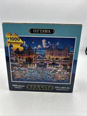 Eric Dowdle New York Puzzle 1000 Piece Folk Art Ottawa Complete✅